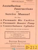 Dayton-Rogers-Dayton Rogers Pneumatic Die Cushions, Booster Pumps and Counter Balance Manual-C-CC-D-H4-H4B-H6-HC-HMC-L-MC-MD-Pneumatic-R-01